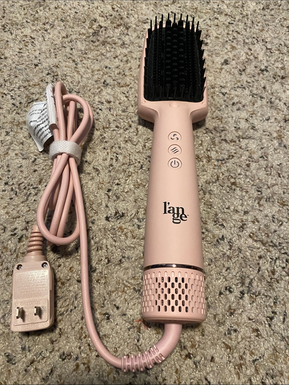 Lange Pink Ionic Hair Straightening Brush